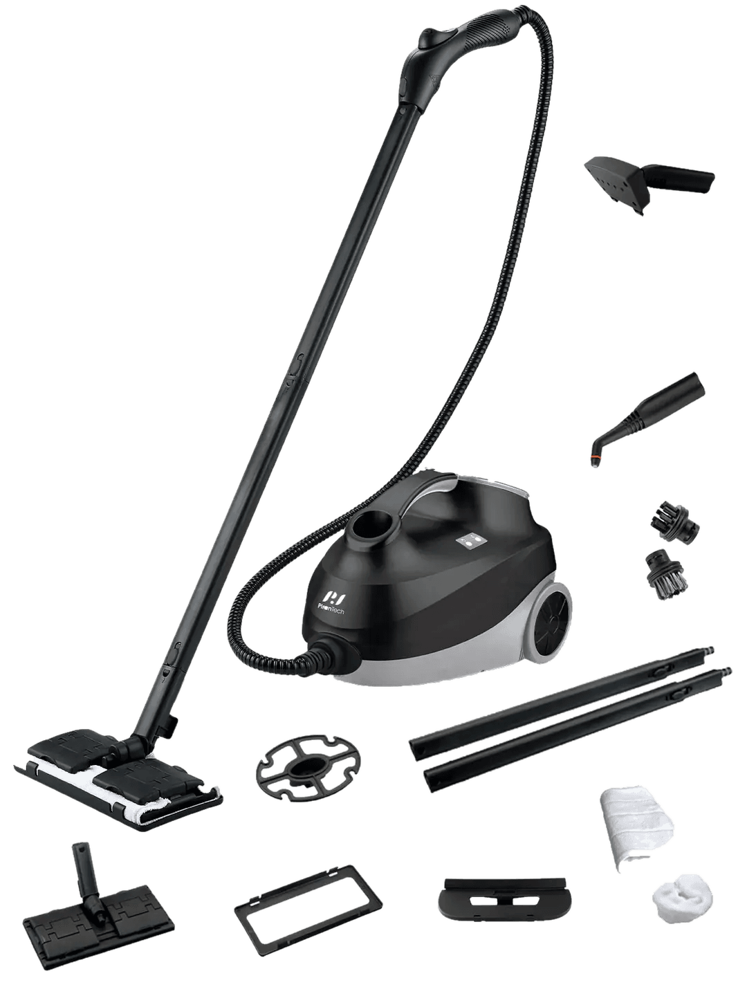 PiranTech CB-107C Çok Fonksiyonlu Buharlı Temizlik Makinası (Siyah)